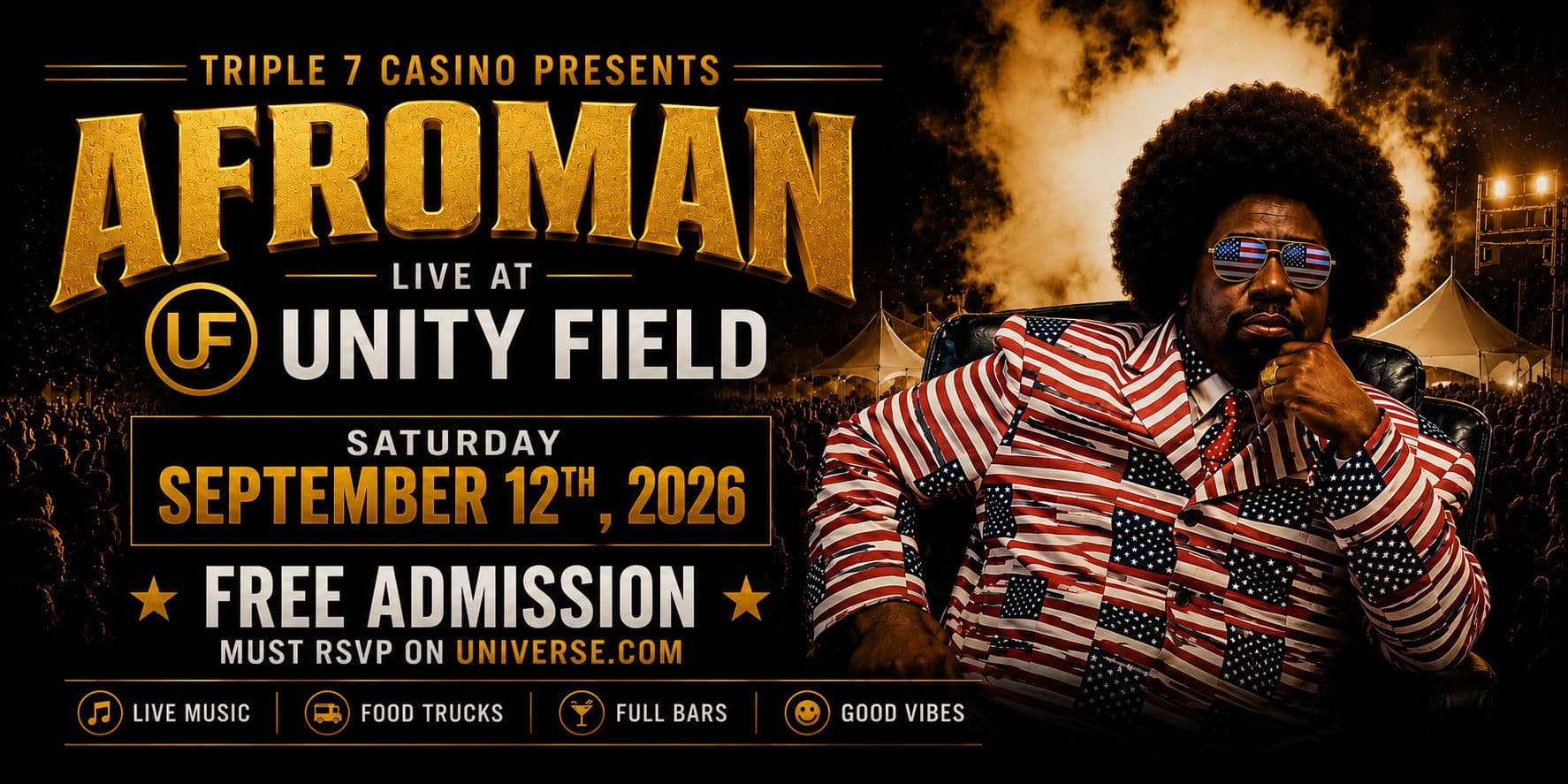 Afroman — Live at Unity Field banner