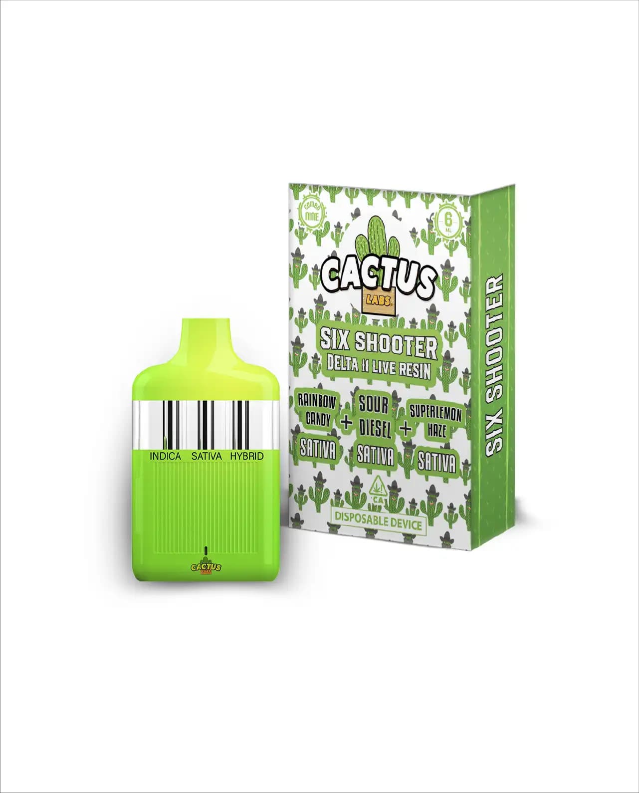 Rainbow Candy, Sour Diesel, & Superlemon Haze - 6ml - Six Shooter Delta 11