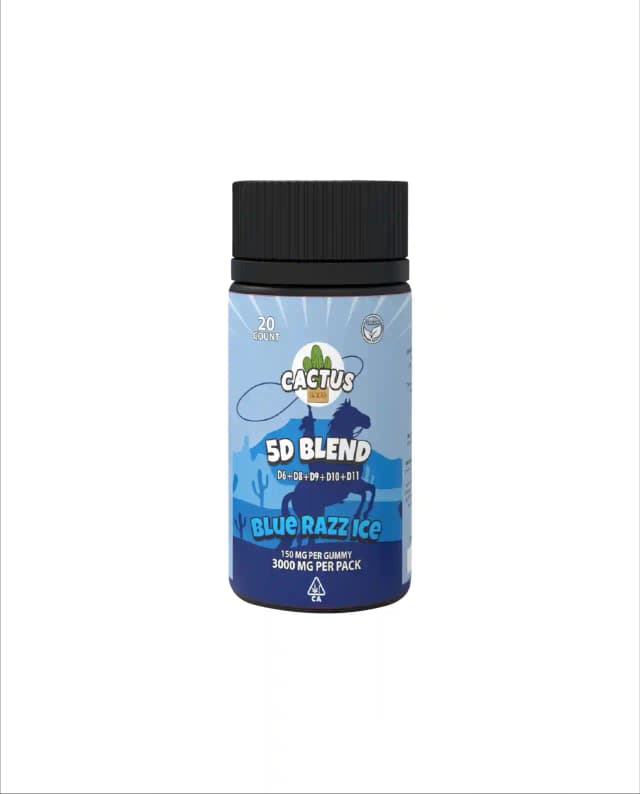 Blue Razz Ice - 5D Blend Gummies