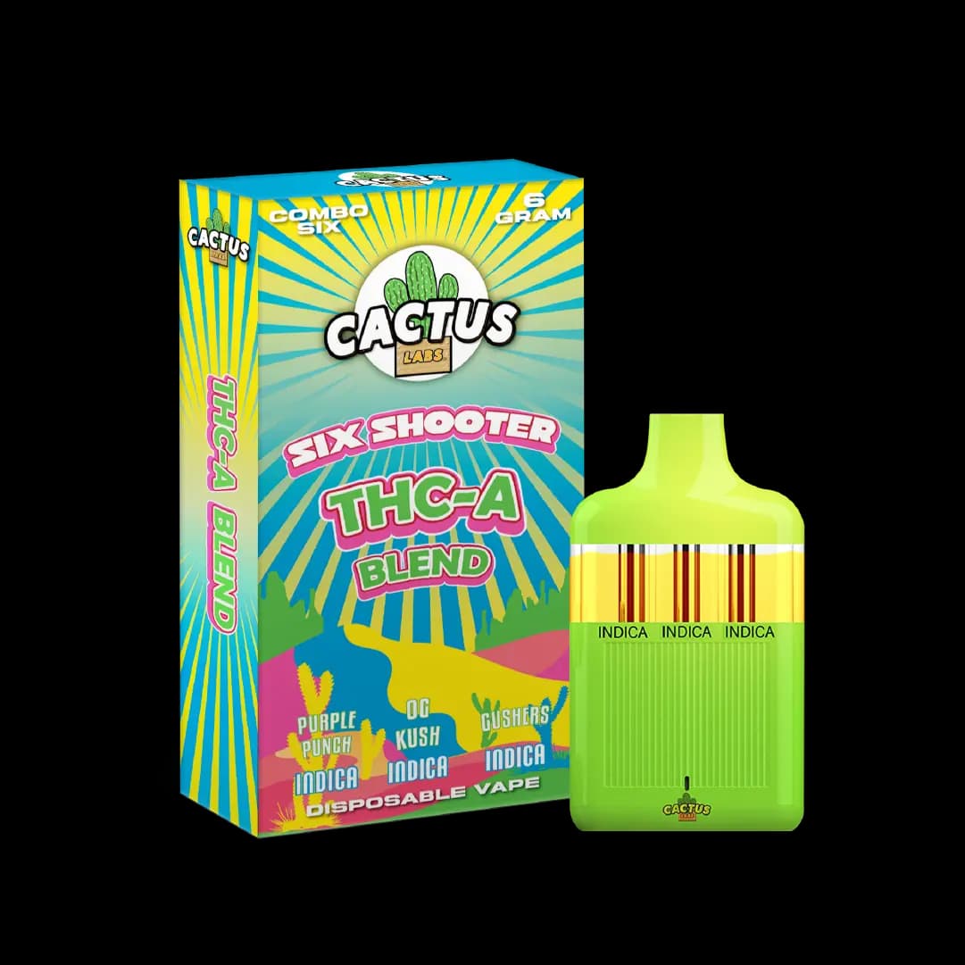 Combo Six - Purple Punch, OG Kush, Gushers - 6ml - Six Shooter THC-A Blend