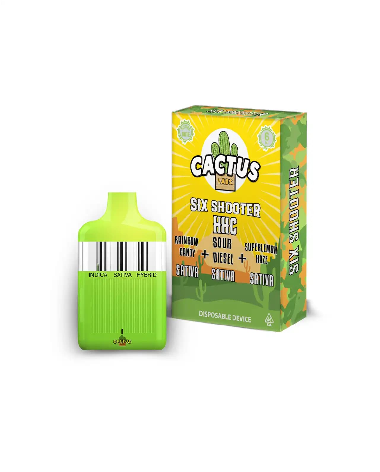 Rainbow Candy, Sour Diesel, & Superlemon Haze -6ml - Six Shooter HHC