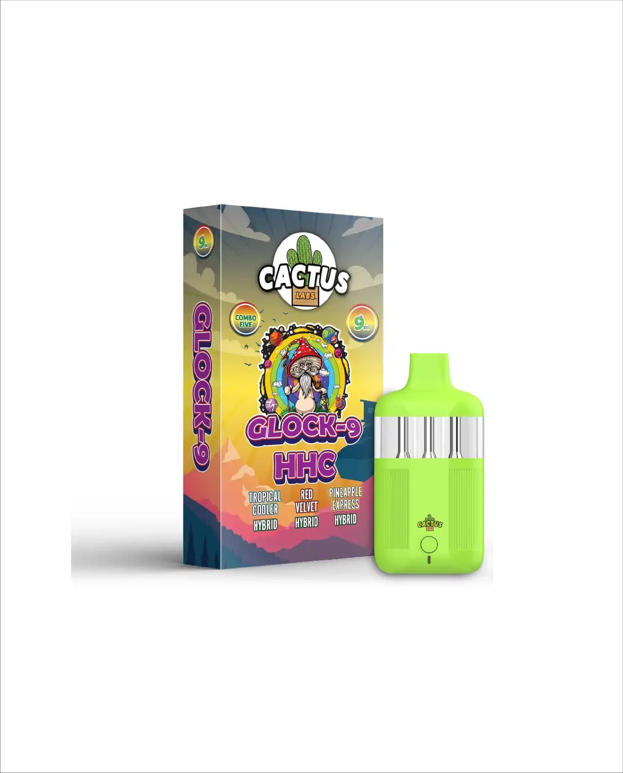 9ml Tropical Cooler + Red Velvet + Pineapple Express - Glock-9 HHC