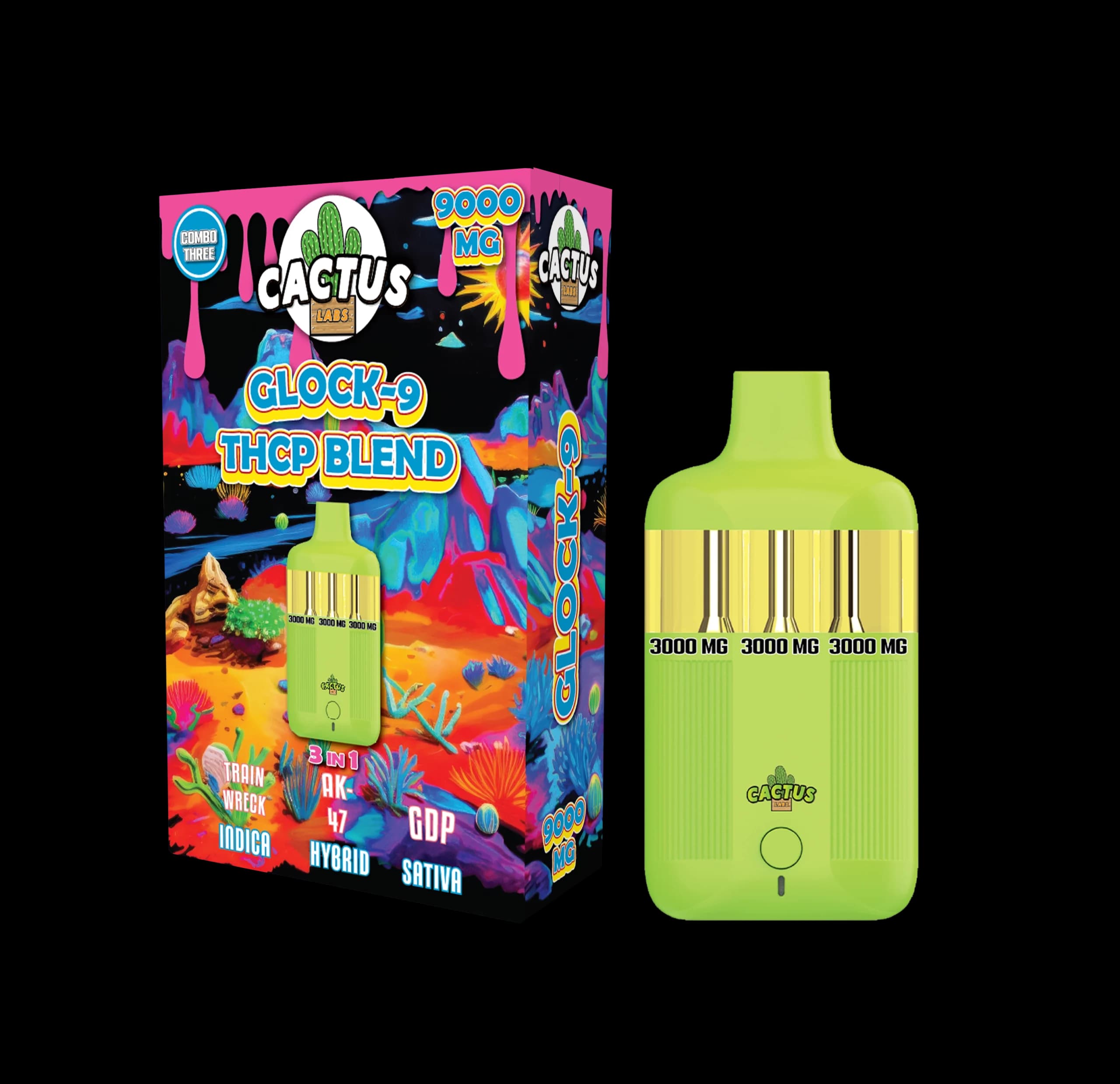 Train Wreck + AK-47 + GDP - Glock-9 THCP Blend