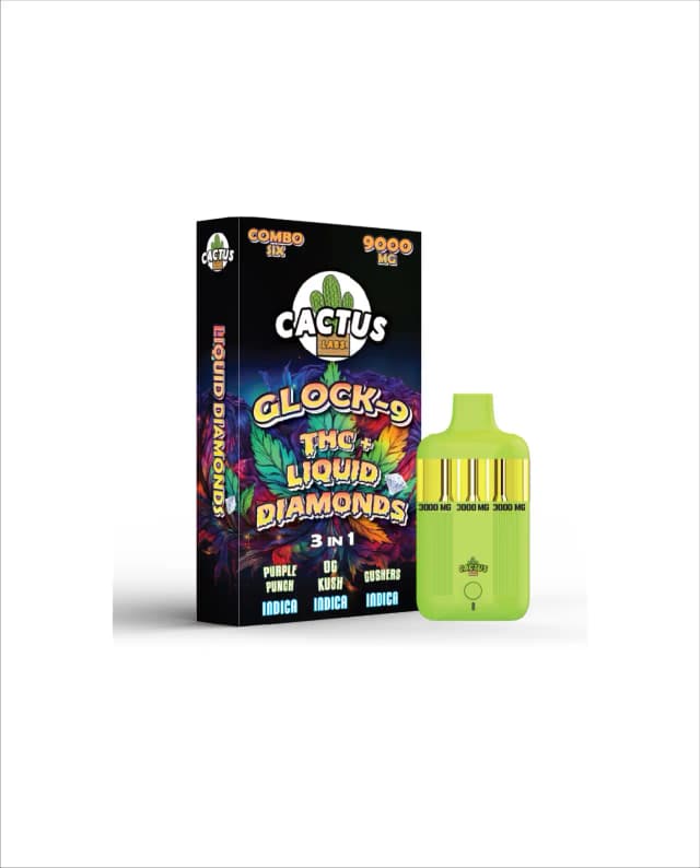 THC + PURPLE PUNCH + OG KUSH + GUSHERS - Glock-9 THC+ Liquid Diamonds