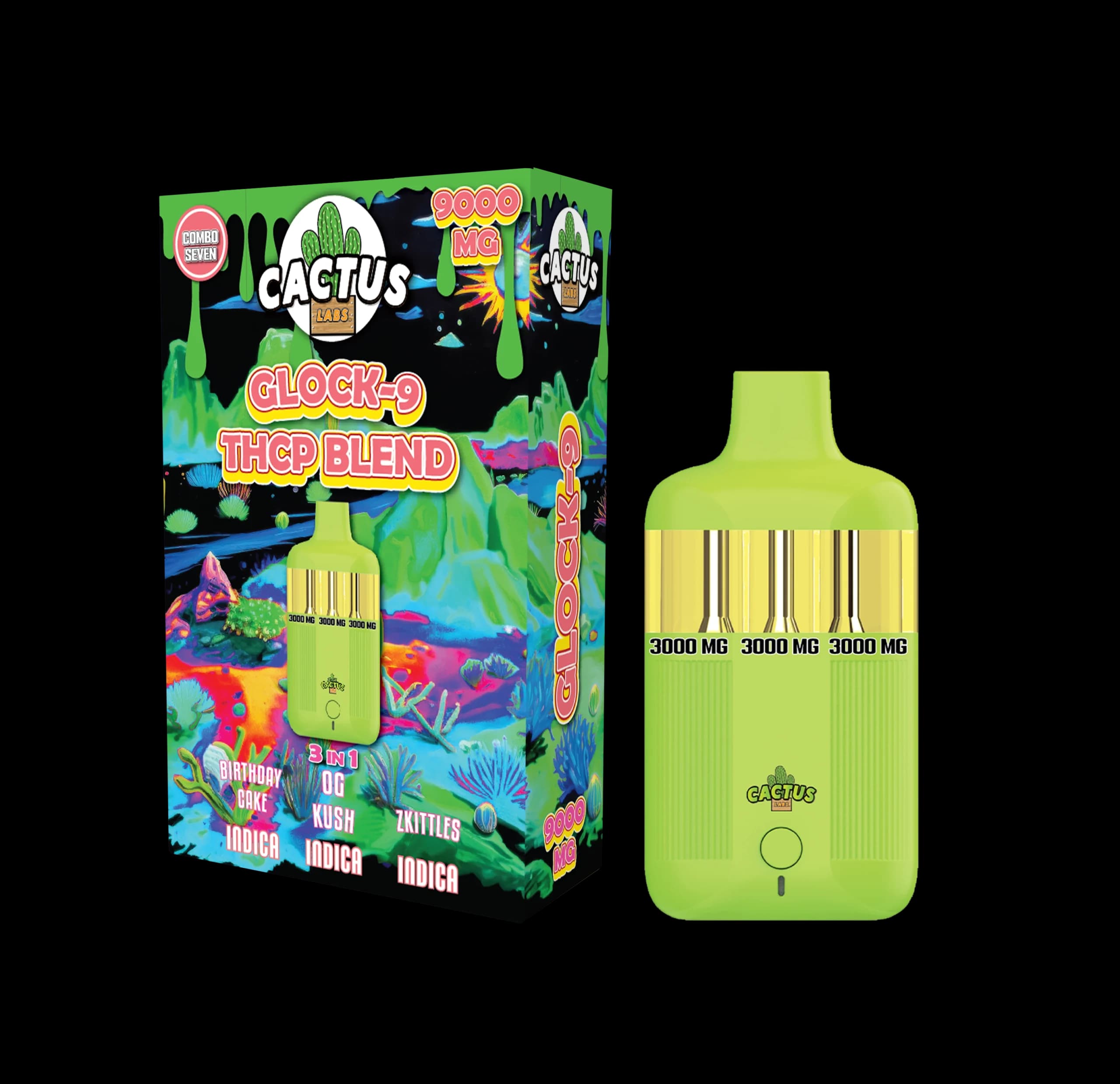 Birthday Cake + OG Kush + Zkittles - Glock-9 THCP Blend