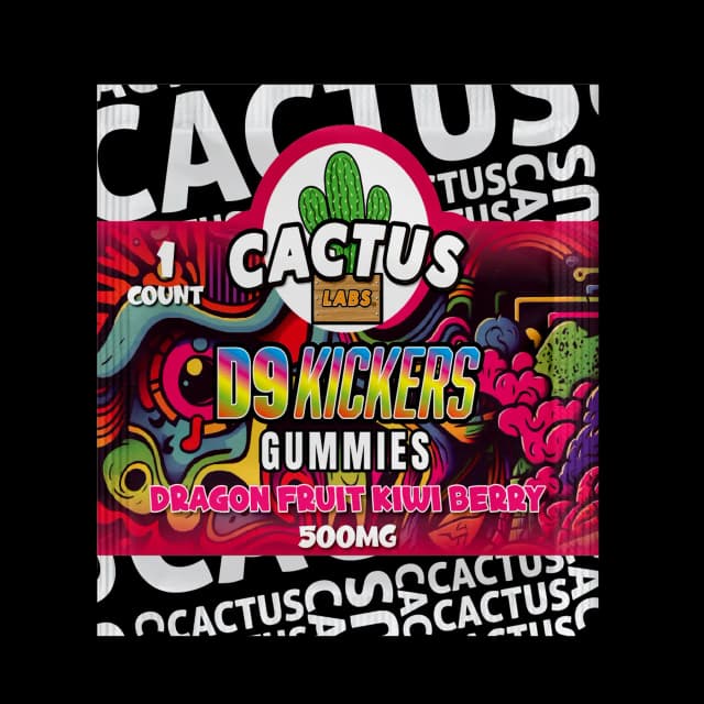Dragon Fruit kiwi Berry - Delta 9 Kickers Gummies
