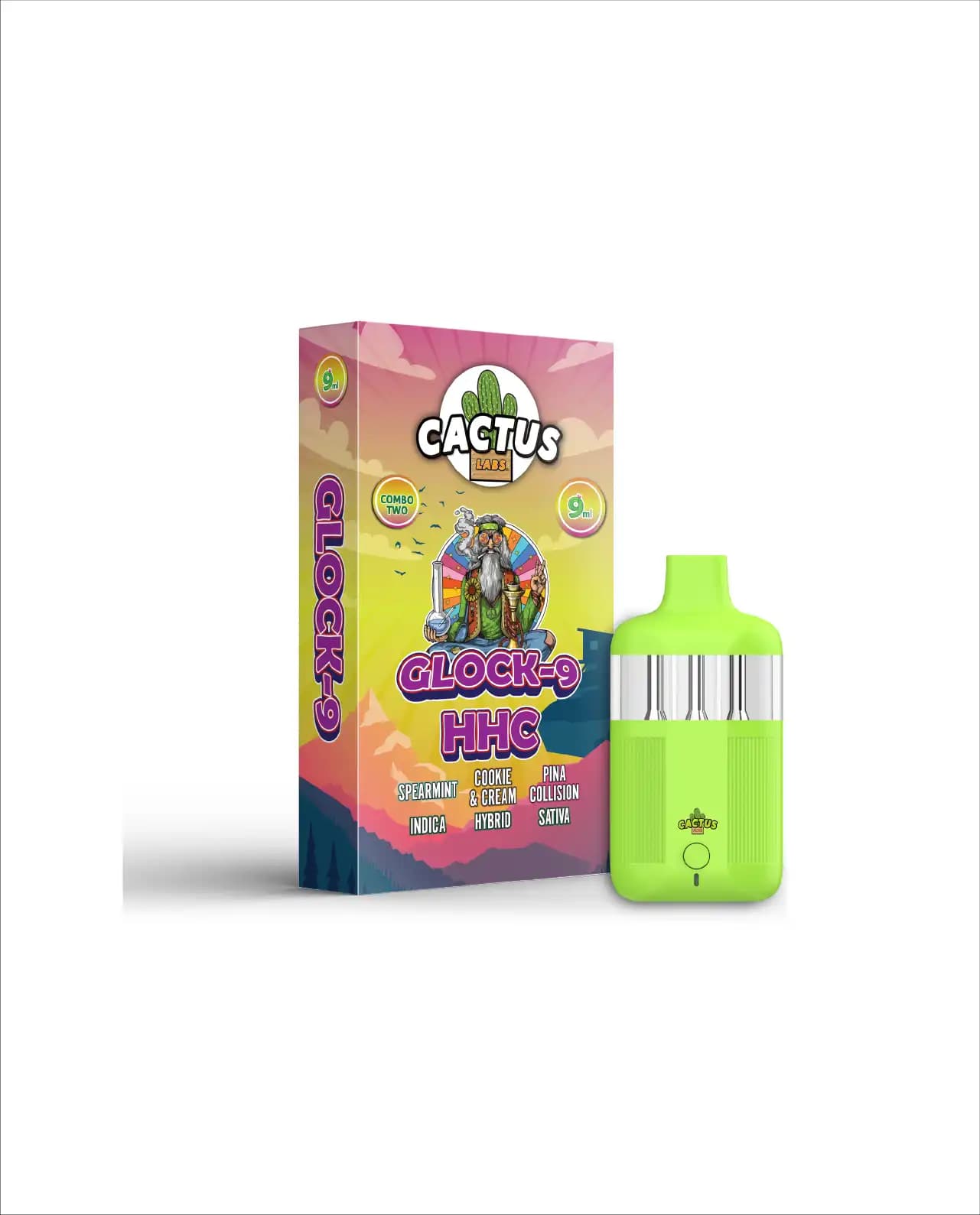9ml Spearmint + Cookie & Cream + Pina Collision - Glock-9 HHC