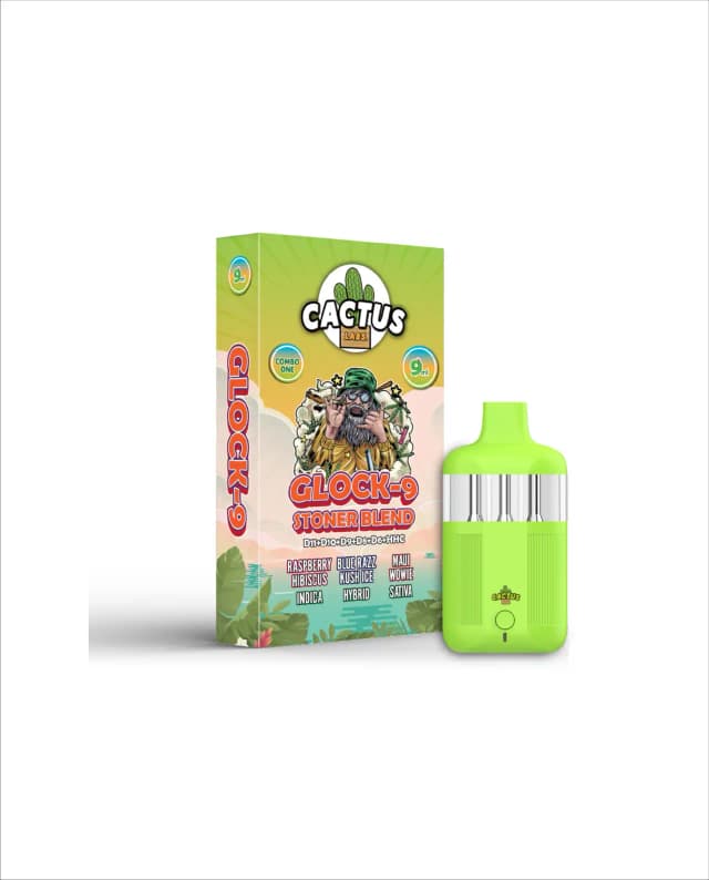 Raspberry Hibiscus, Blue Razz Kush Ice, Maui Wowie - 9ml - Glock-9 Stoner Blend