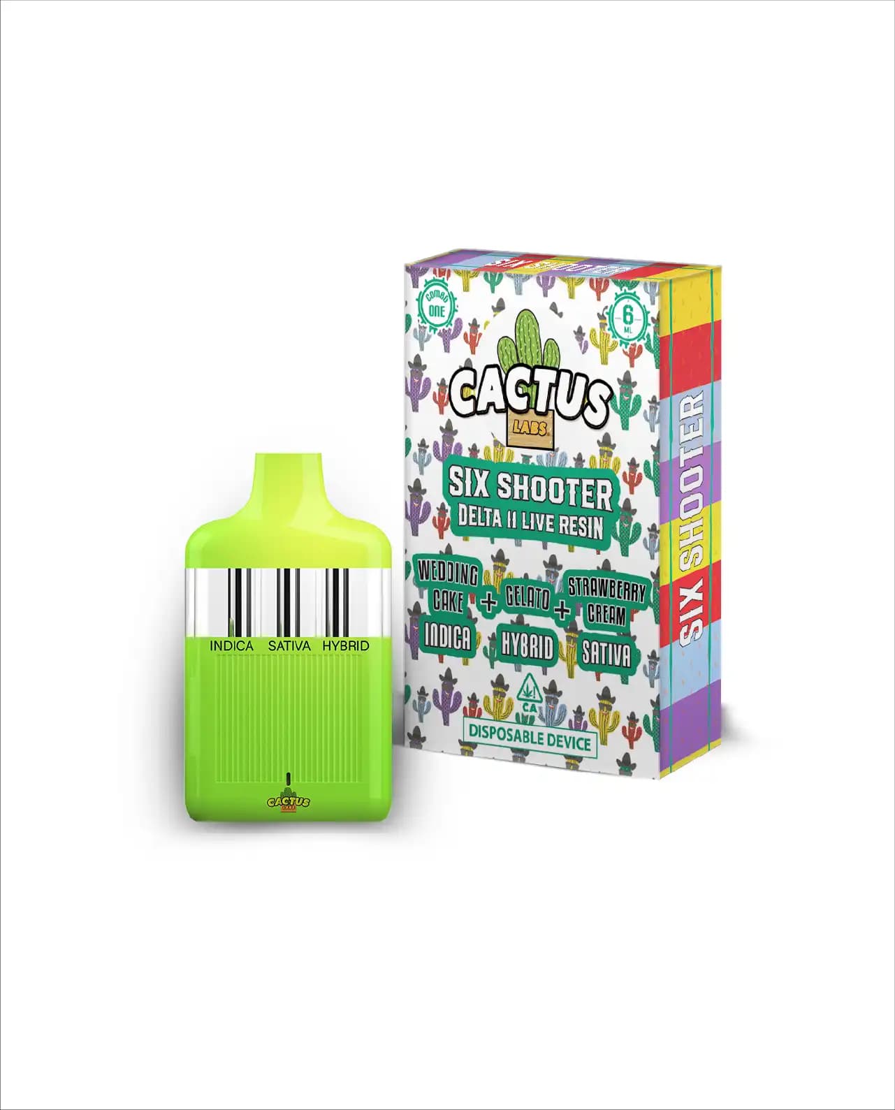 Wedding Cake, Gelato, & Strawberry Cream - 6ml - Six Shooter Delta 11
