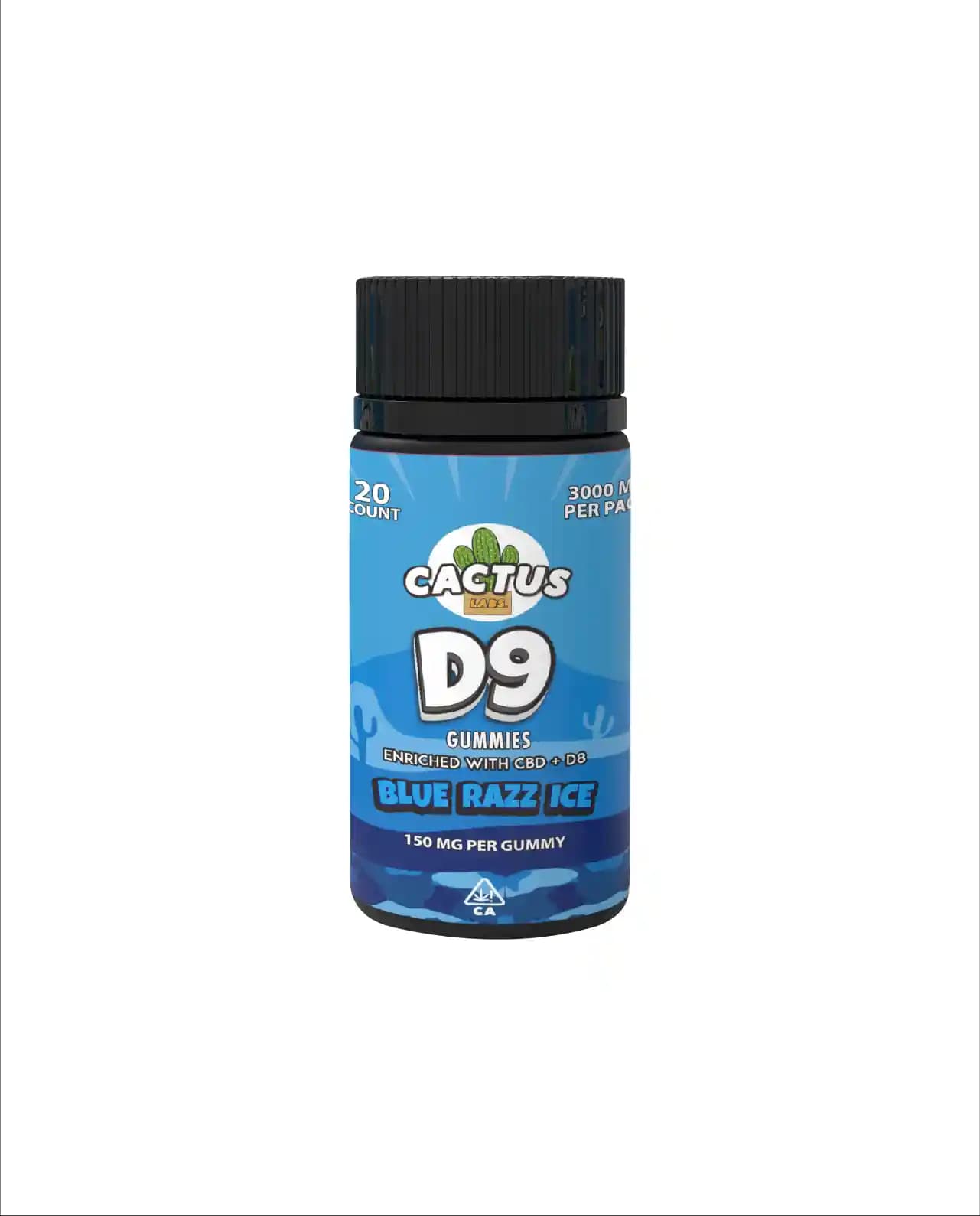 Blue Razz Ice - D9 Gummies