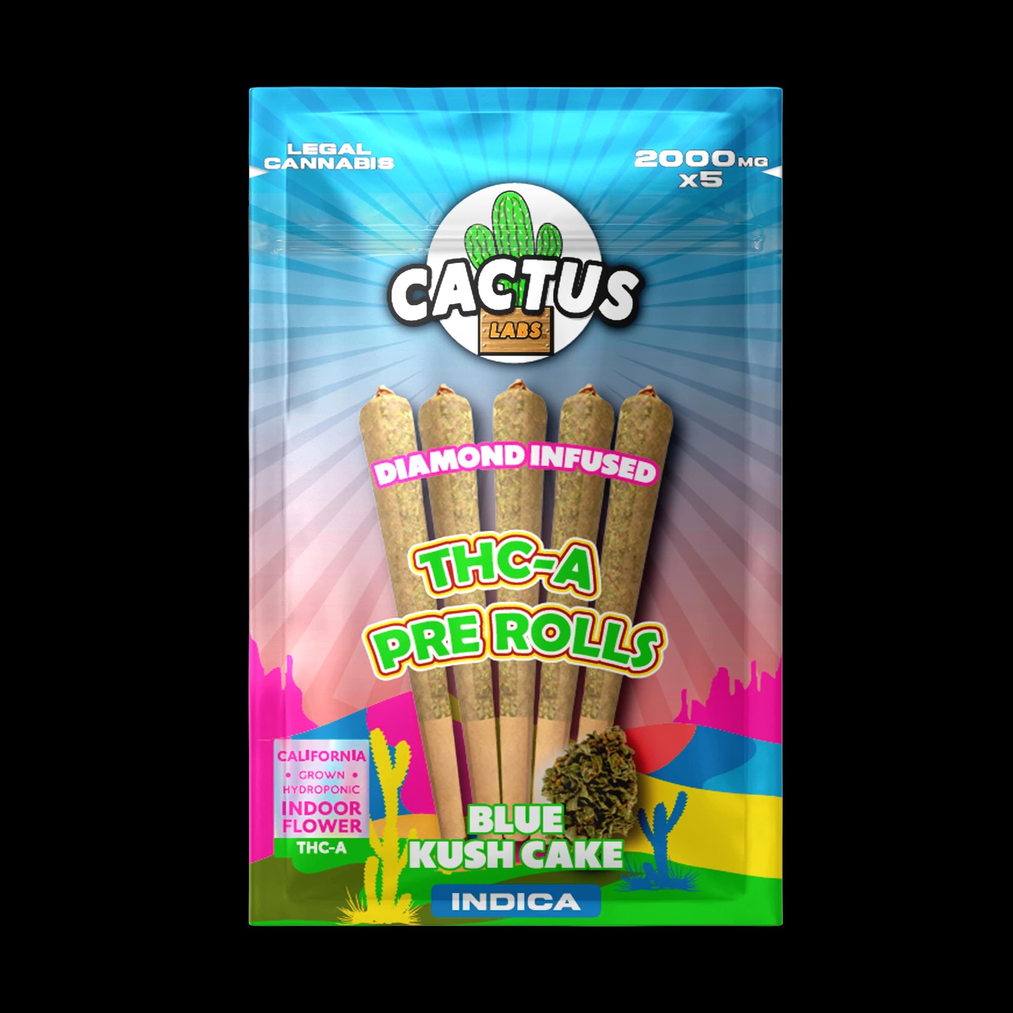 Blue Kush Cake - THC-A Pre Roll