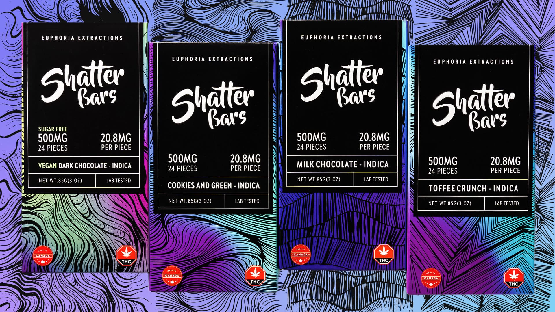 Indica 500mg - Shatter Bars