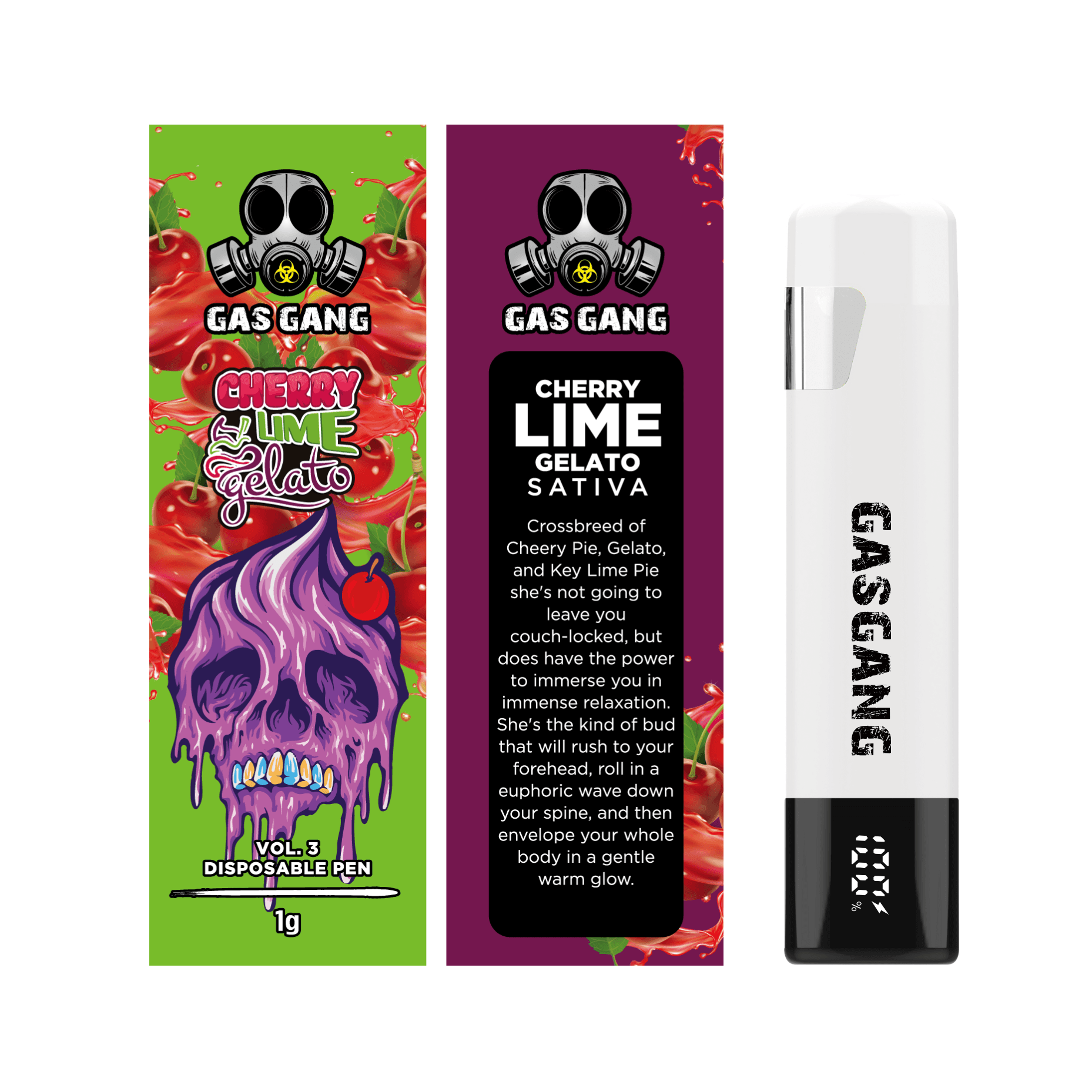 Cherry Lime Gelato - 1g Flavour Vape