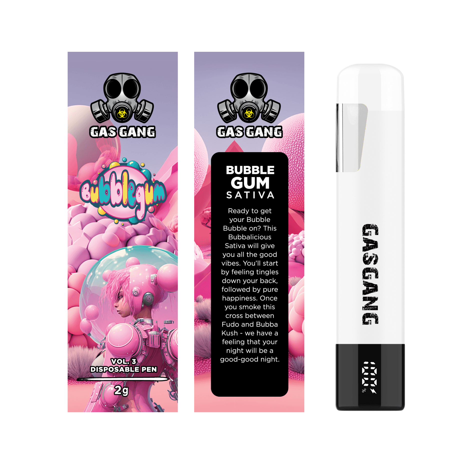 Bubblegum - 2g Flavour Vape