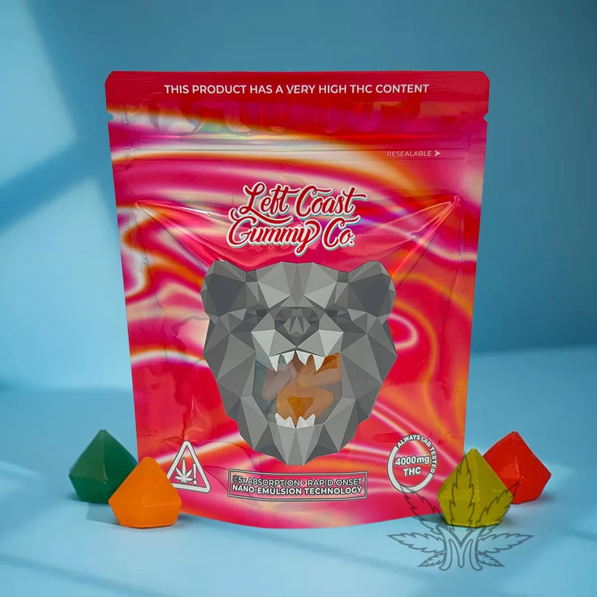 Left Coast Gummy Co. 4000mg THC