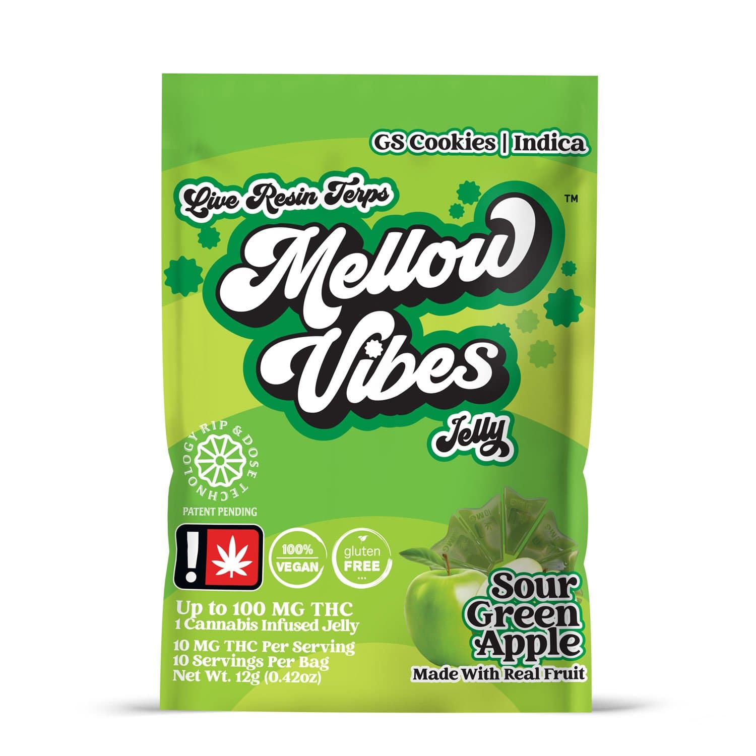 Green Apple Jelly - Gummies 100mg