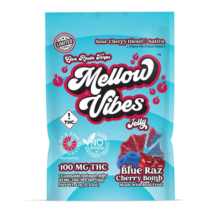 Blue Raz Cherry Bomb - Gummies 100mg