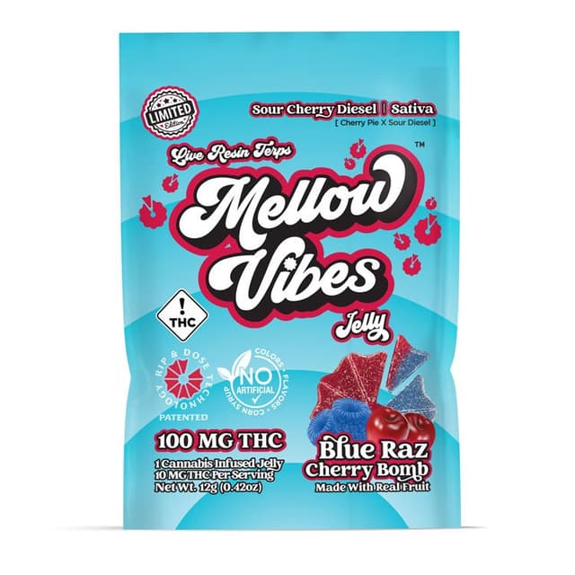 Blue Raz Cherry Bomb - Gummies 100mg