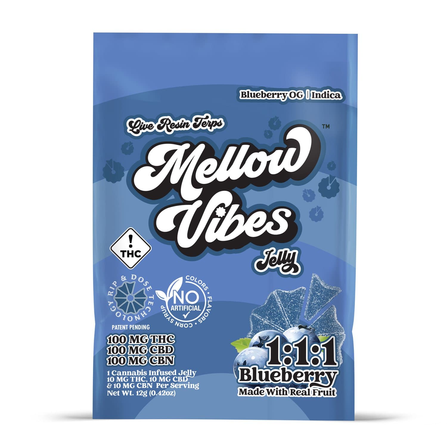 Blueberry 1:1:1 - Balanced Gummies
