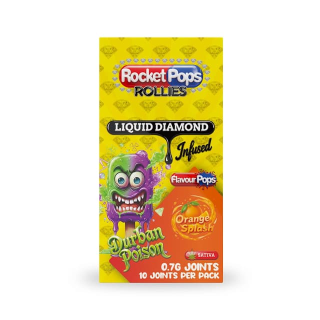 Durban Poison + Orange Splash - Liquid Diamond Pre-Roll