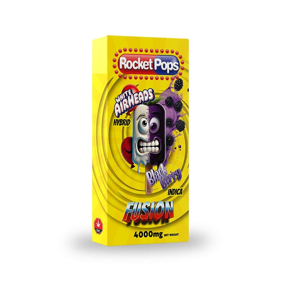 White Airheads+Blackberry - Fusion 4g Vape