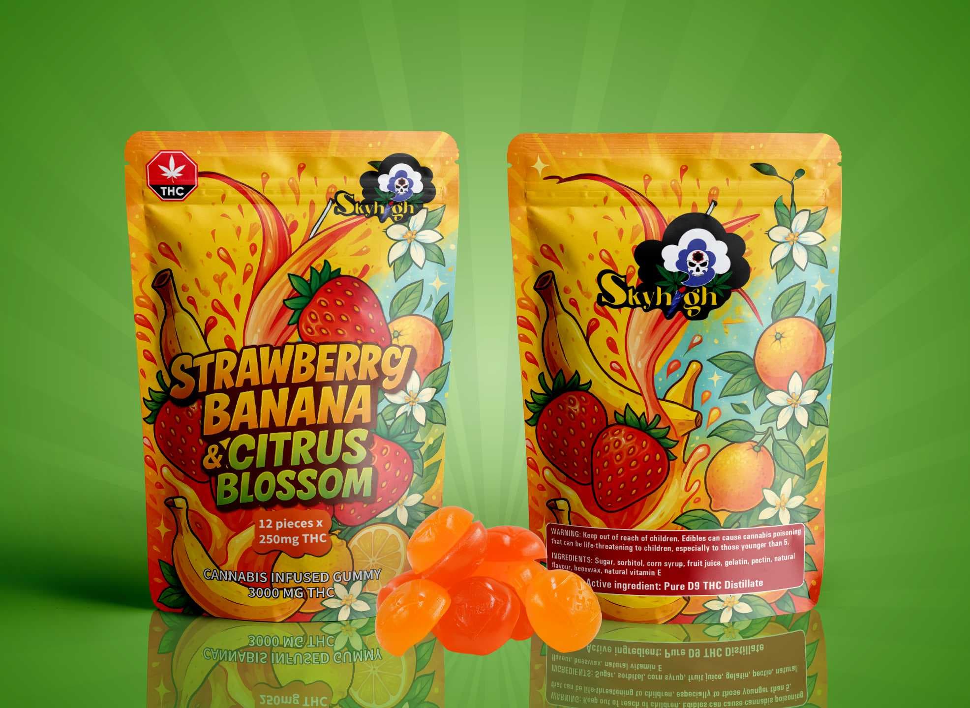 Strawberry Banana + Citrus Blossom - Edibles