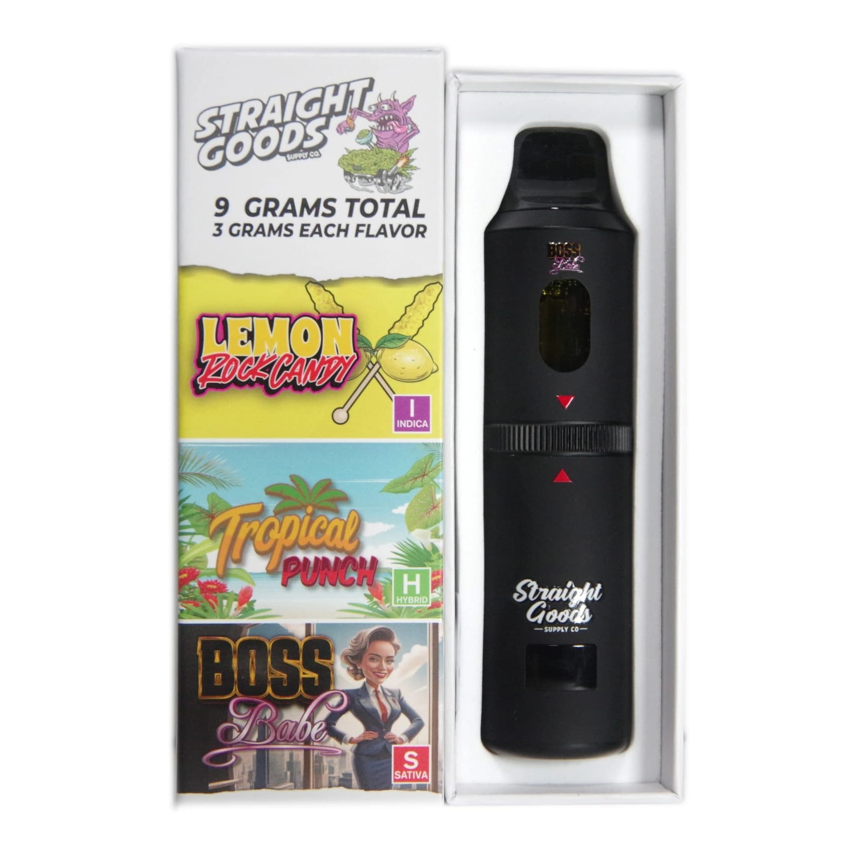 Lemon Rock Candy + Tropical Punch + Boss Babe - 9g Triple-Chamber