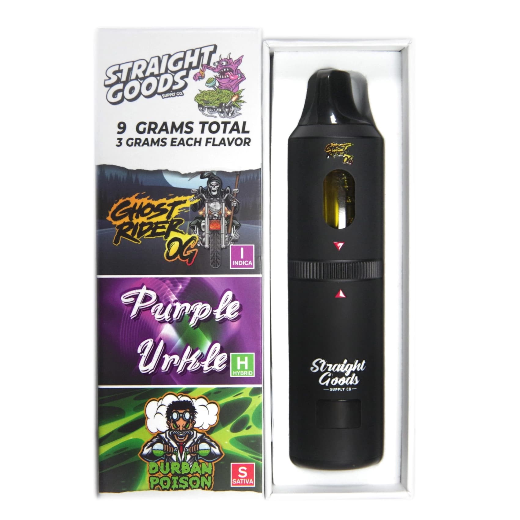 Ghost Rider OG + Purple Urkle + Durban Poison - 9g Triple-Chamber
