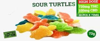Sour Turtles - THC Gummies