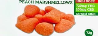 PEACH Marshmallows - THC Gummies