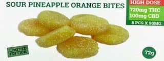 Pineapple Orange Bites - THC Gummies