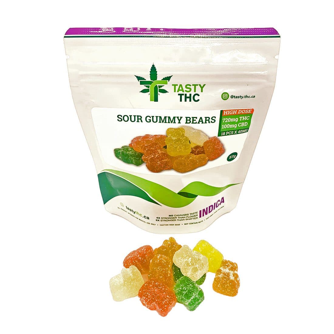 Sour Gummy Bears - THC Gummies