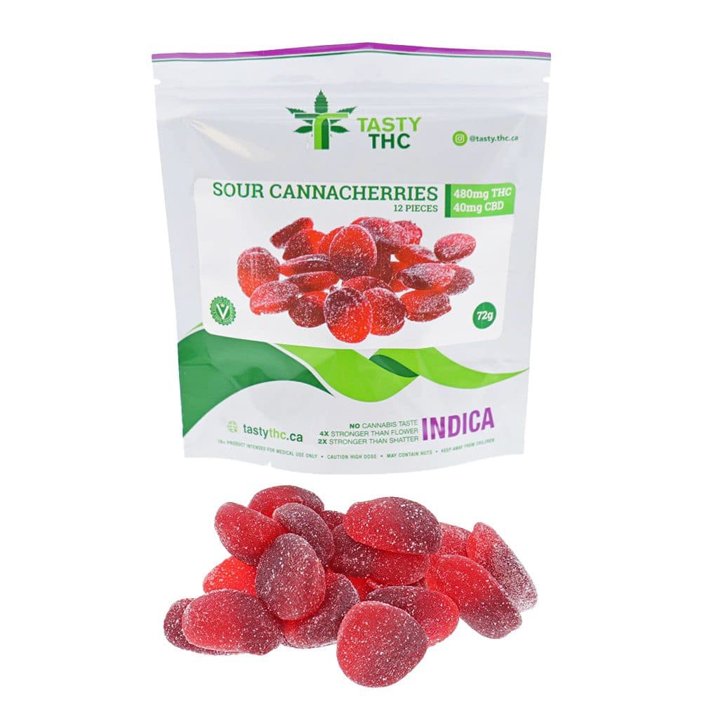 Sour Cherry Slices - THC Gummies