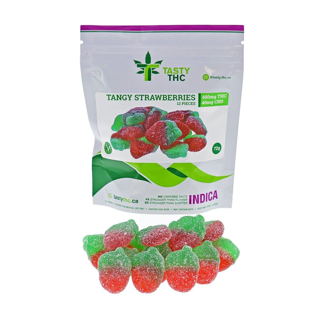 Tangy Strawberries - THC Gummies
