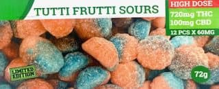 Tutti Frutti Sours - THC Gummies