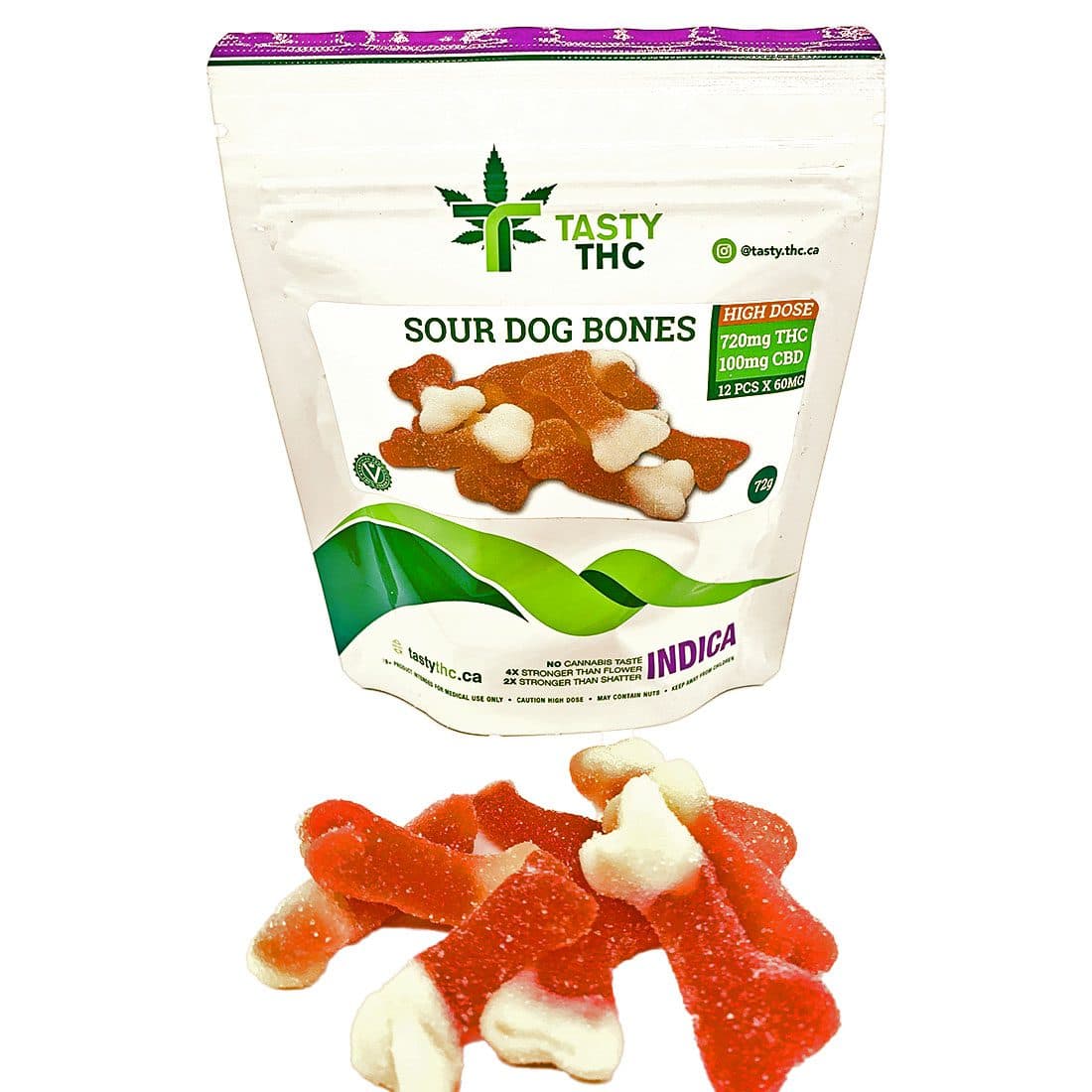 Sour Dog Bones - THC Gummies