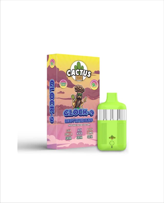 9ml Sour Gorilla + Jack Herer + Peach Flambe - Cactus Heavy Hitter Blend (2g)