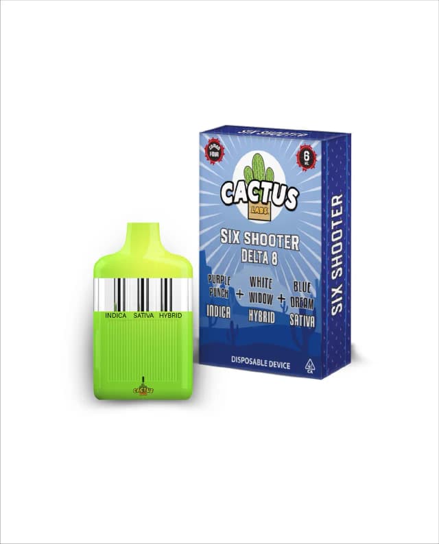 The - Purple Punch, White Widow, Blue Cream 6ml - Six Shooter Delta 8