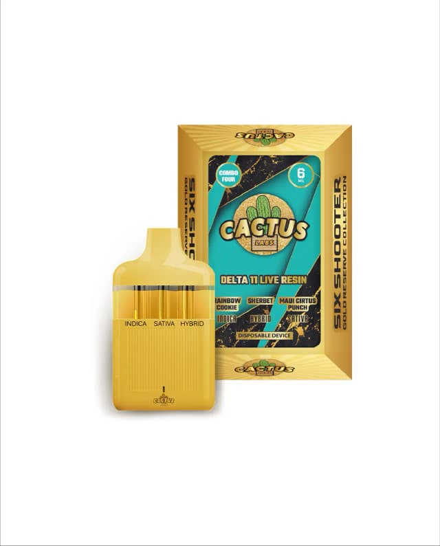 D11 Rainbow Cookie + Sherbet + Maui Cirtus Punch 6ml - Six Shooter Delta 11 Live Resin Gold Reserve
