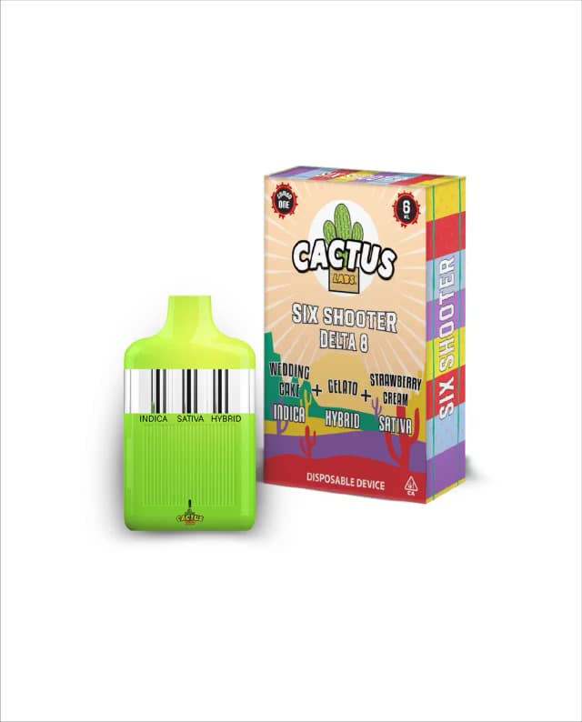 The - Wedding Cake, Gelato, Strawberry Cream 6ml - Six Shooter Delta 8