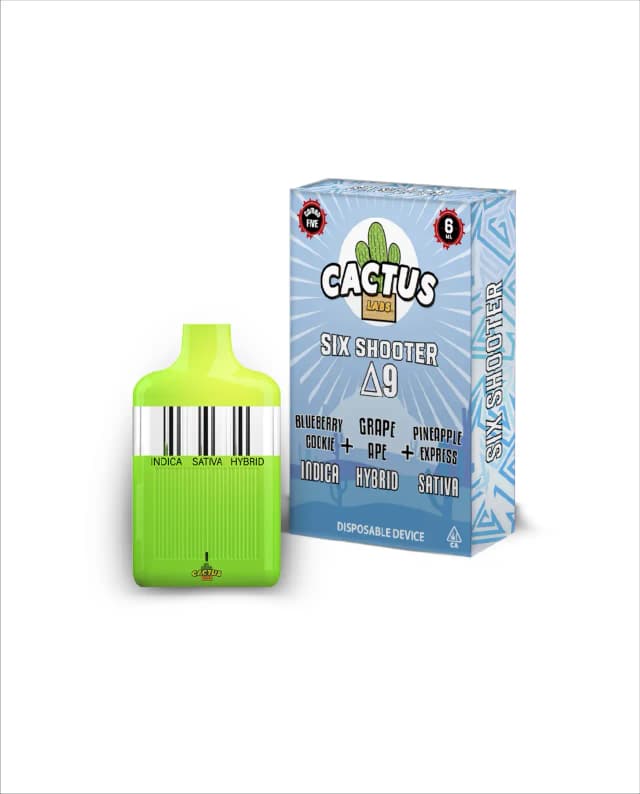 BlueBerry Cookie, Grape Ape, & Pineapple Express -6ml - Six Shooter Delta 9