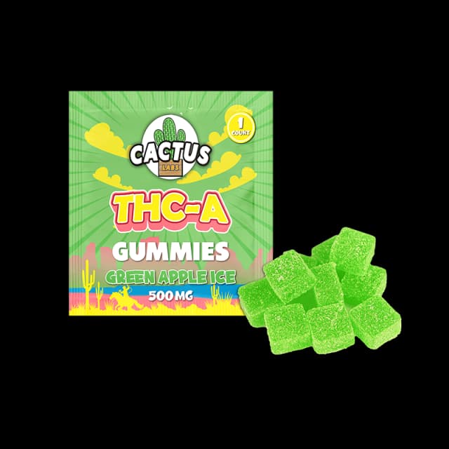 Green Apple Ice - THC-A Gummies 500 Mg