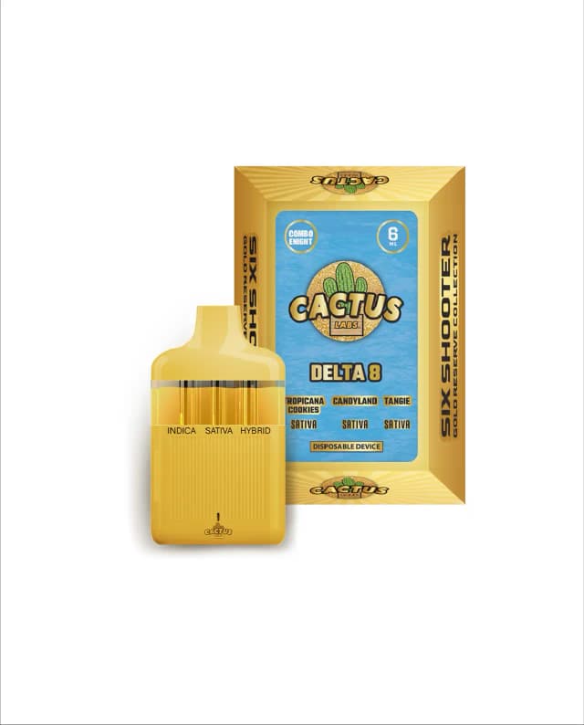 The - Tropicana Cookies, Candy Land, Tangie 6ml - Six Shooter Delta 8 Gold Reserve