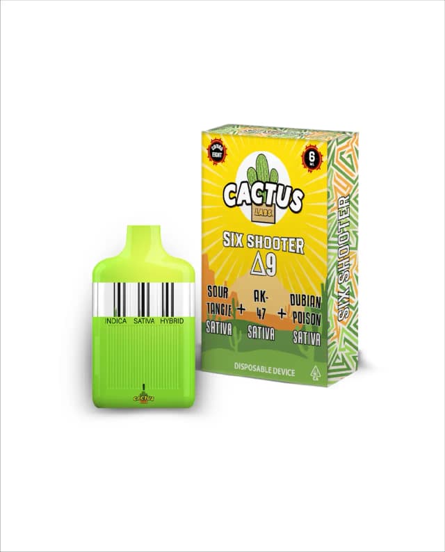 Sour Tangie + AK-47 + Dubian Poison , 6ml - Six Shooter Delta 9
