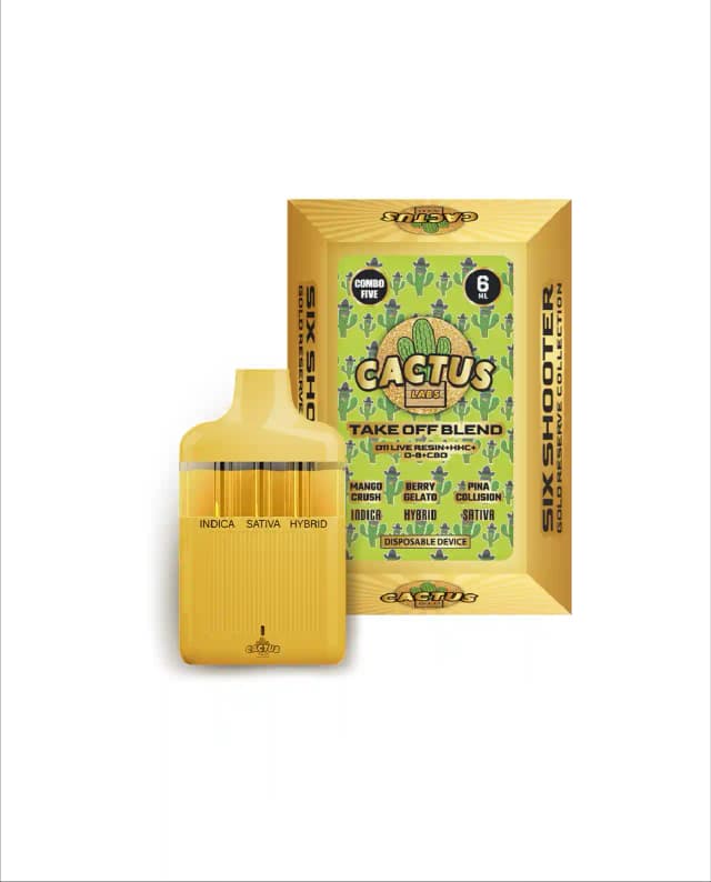 Mango Crush + Berry Gelato + Pina Collision 6ml - Six Shooter Take Off Blend Gold Reserve