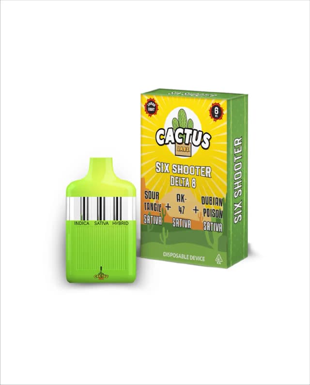 The - Sour Tangie, AK-47, Dubian Poison 6ml - Six Shooter Delta 8
