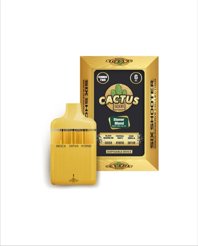 Black Diamond OG + Tropical Runtz + Sour Gorilla 6ml - Six Shooter Stoner Blend Gold Reserve