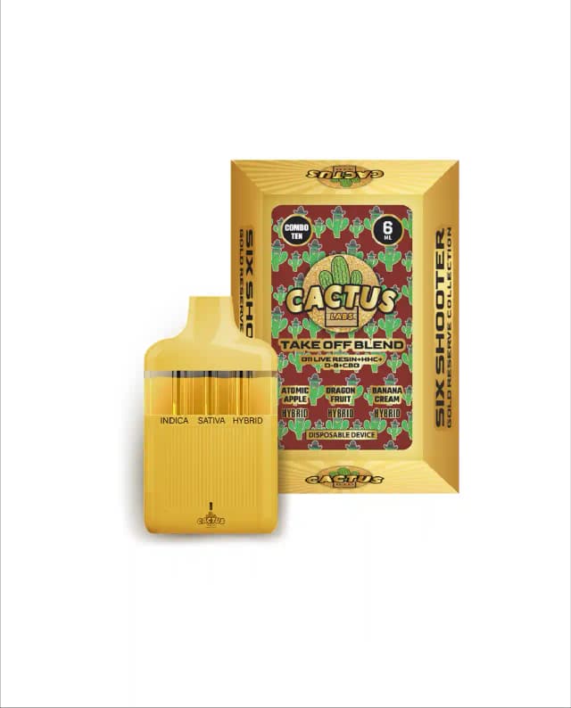 Atomic Apple + Dragon Fruit + Banana Cream 6ml - Six Shooter Take Off Blend Gold Reserve