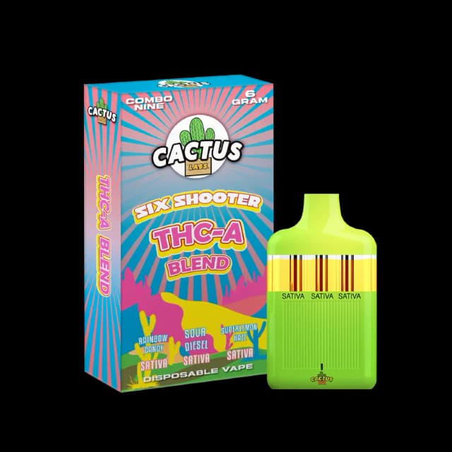 Rainbow Candy, Sour Diesel, Super Lemon Haze - 6ml - Six Shooter THC-A Blend