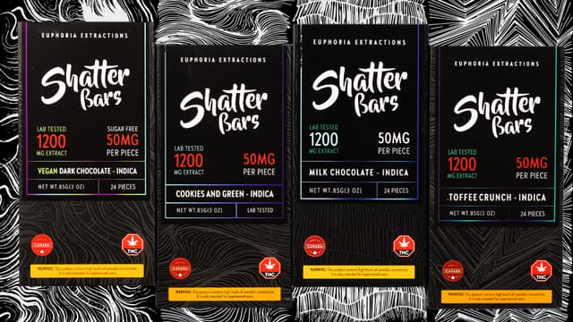 Indica 1200mg - Shatter Bars